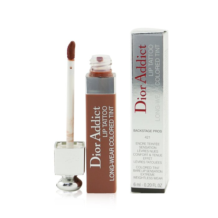 DIOR Addict Lip Tattoo 0.2 oz 421 Natural Beige Makeu Elixir Beauty