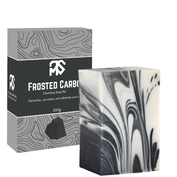 Charcoal Soap-Frosted Carbon Soap - The Masculine Skin