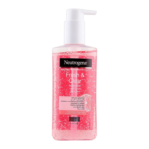 Neutrogena- Fresh & Clear Facial Wash, Pink Grapefruit & Vitamin C, 200ml