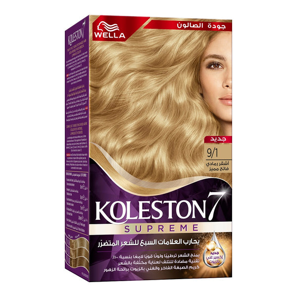 WELLA KOLESTON KIT 9 1 SPECIAL LIGHT ASH BLONDE MENAP