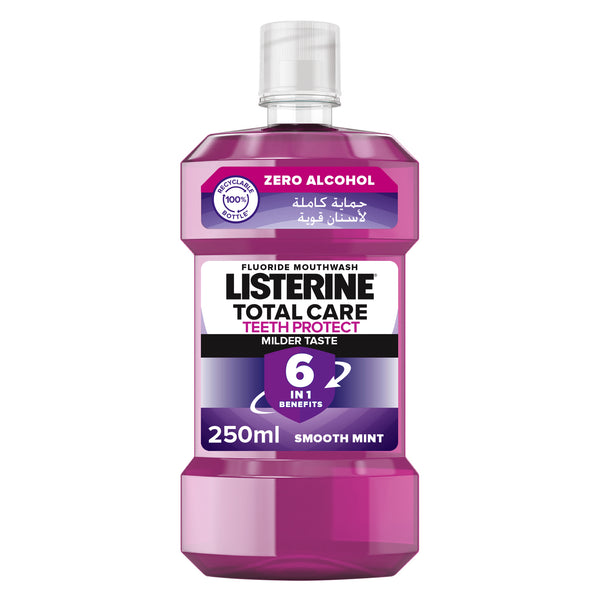 Listerine Mouthwash, Total Care Teeth Protect, 250ml