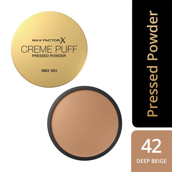 Max Factor -  Cr me Puff Pressed Powder N. 42 Deep Beige