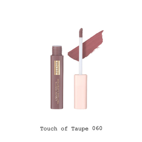 ZEENA LIQUID MATTE TATTOO LIPSTICK 060 TOUCH OF TAUPE