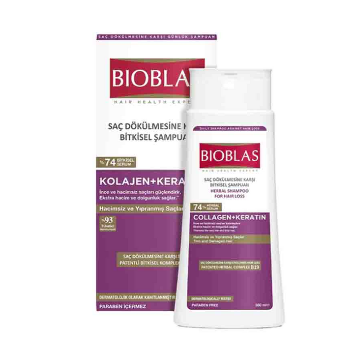 Bioblas Shampoo (Collagen+Keratin)