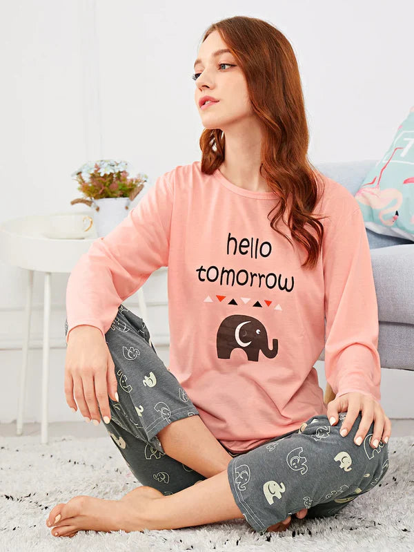 Elixir - PJ Nightware Suit Soft Cotton - Hello Tomorrow