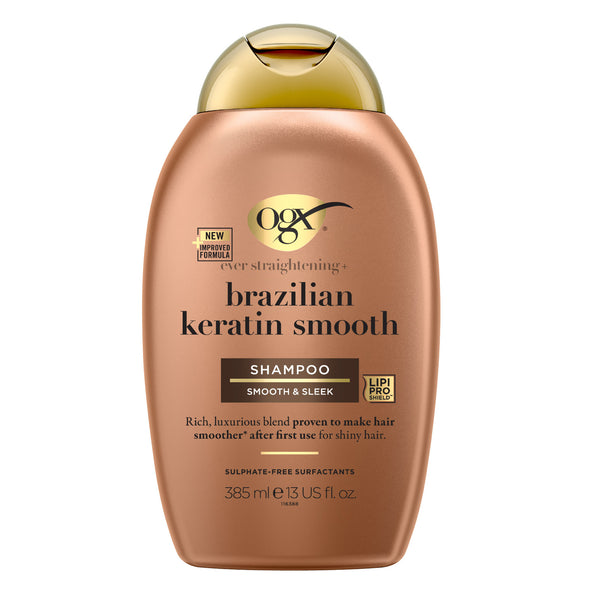 OGX, Shampoo, Ever Straightening+ Brazilian Keratin Smooth, 385ml