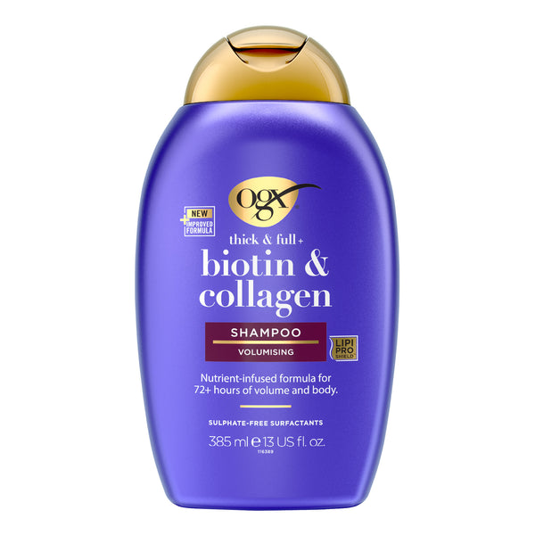 OGX, Shampoo, Thick & Full+ Biotin & Collagen, 385ml