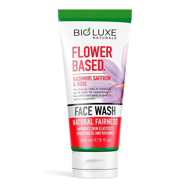 BioLuxe Flower Based Kashmiri Saffron & Rose Face Wash 150ml