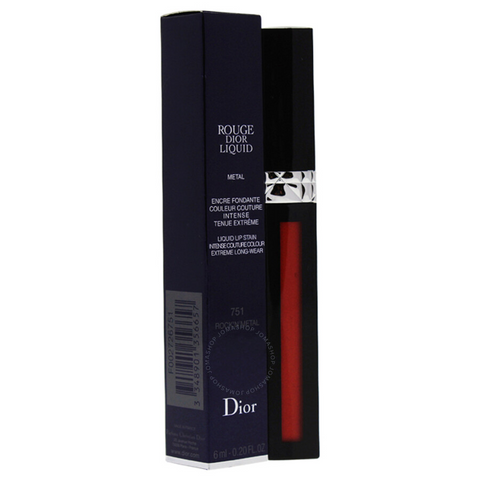 Dior Ladies Rouge Dior # 751 RockNMetal Liquid Lip gloss 0.2 oz
