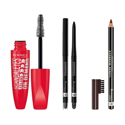 Rimmel Promo Mascara + Eye Pencil + Eyebrow Pencil Set