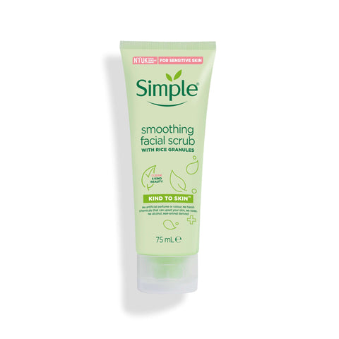 Simple - Smoothing Facial Scrub With Rice Granules, 75ml