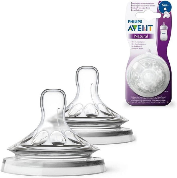 Philips AVENT Natural Fast Flow Teats Pack Of 2 6m+ SCF044/27