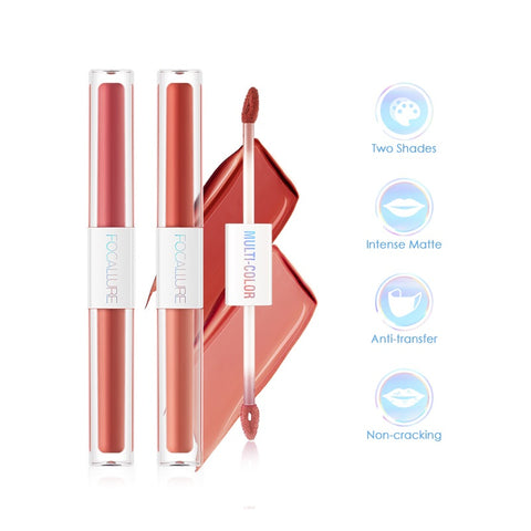 Focallure Multi Color 2 in 1 Lipstick & Lip Gloss