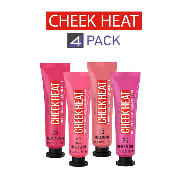 Rose Berry Cheek Heat - Cream Blush Pack of 4